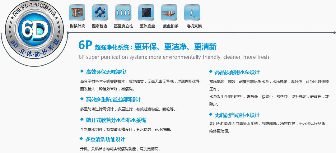 6P 超强净化系统：更环保、更洁净、更清新